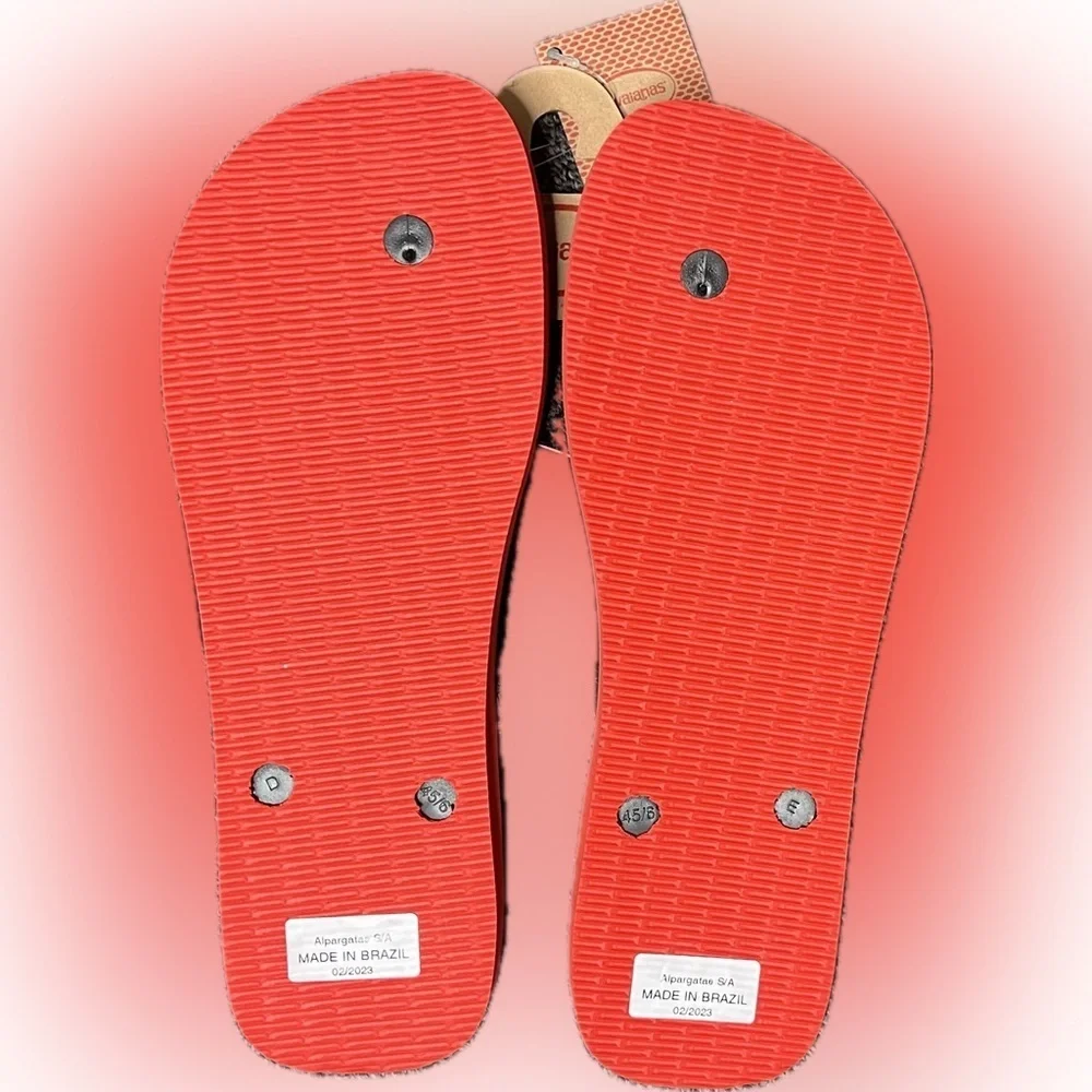 Havaianas Mickey Mouse Red Flip Flops Size 13